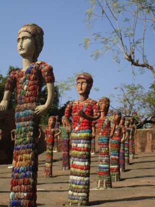 The Rock Garden, Chandigargh India. Visionary environments - The Goddess of Colour