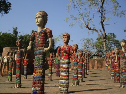 The Rock Garden, Chandigargh India. Visionary environments - The Goddess of Colour