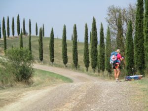 On the road in Tuscany - The Goddess of Colour